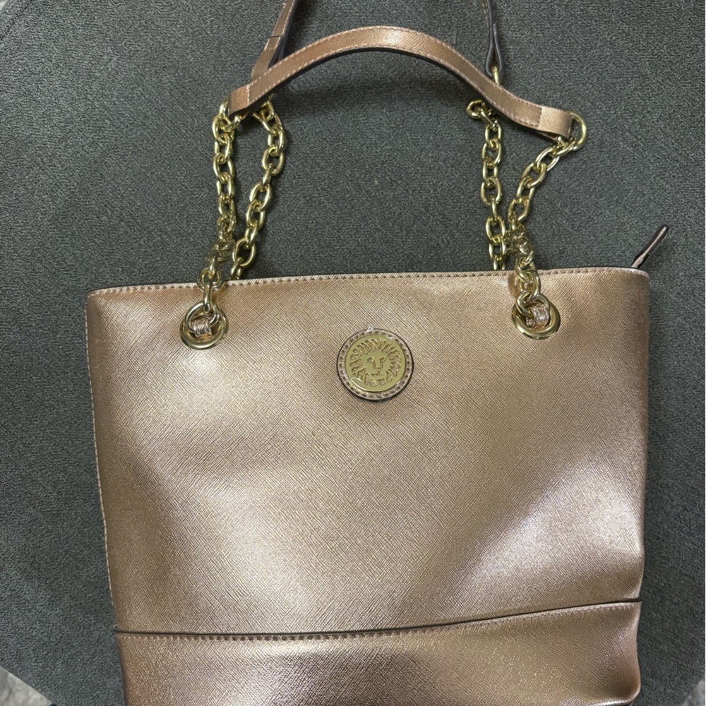 Anne Klein Rose Gold Purse Tote Bag